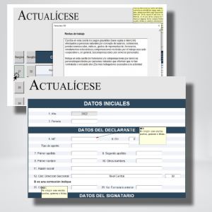 Plantilla en Excel del formulario 350 AG 2022 – declaración de retención en la fuente