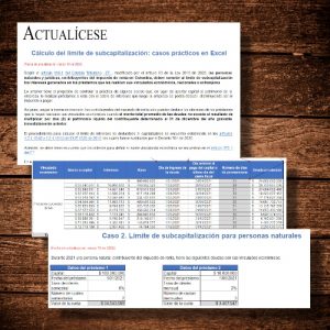 Cálculo del límite de subcapitalización: casos prácticos en Excel