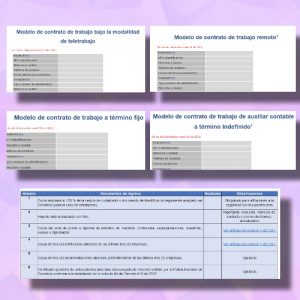 20 formatos para elaborar contratos de trabajo