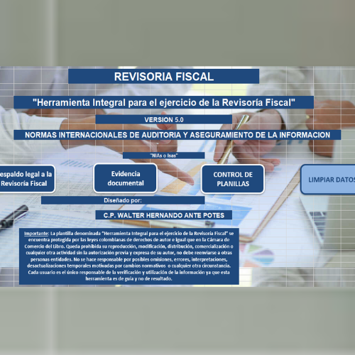 Herramienta integral para el ejercicio de la Revisoría Fiscal versión 5.0 – Walter Ante