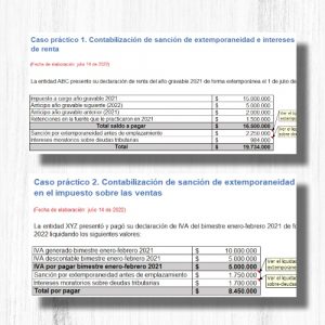Casos prácticos de contabilización de sanciones e intereses tributarios a la Dian