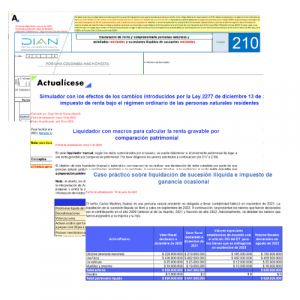 Pack de Formatos para elaborar la declaración de renta de personas naturales AG 2022