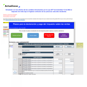 Pack de Formatos para profundizar en las novedades de la Ley de reforma tributaria 2277 de 2022