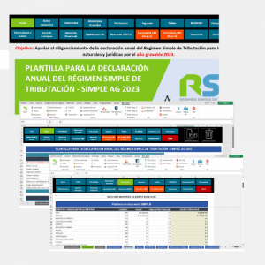 Herramienta Excel para la declaración anual del Régimen Simple de Tributación - SIMPLE AG 2023 – A.S. Contadores & Asesores SAS