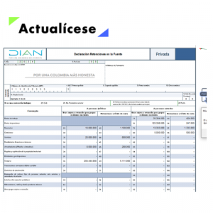 [Liquidador] Excel del formulario 350 de retención en la fuente (vigente a partir de agosto 1 de 2024)