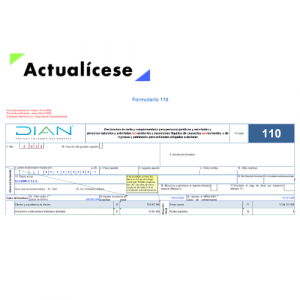 Liquidador en Excel del formulario 110 y el formato 2516: declaración de renta de personas jurídicas AG 2023