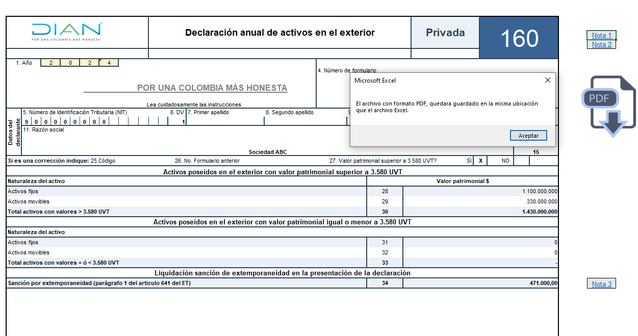 [Liquidador] Formulario 160 AG 2024 para la declaración de activos en el exterior