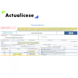 [Liquidador] Formulario 260 AG 2023 – declaración anual del régimen simple (personas naturales que no llevan contabilidad)