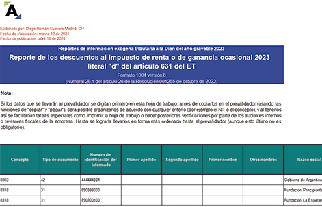[Pack de Formatos] 15 plantillas y guías para el reporte de información exógena 2023