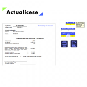 Liquidador automatizado de intereses a las cesantías y su comprobante de pago