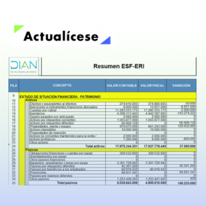 [Liquidador] Excel del formulario 110 y formato 2516 para la declaración de renta de personas naturales no residentes que llevan contabilidad AG 2023