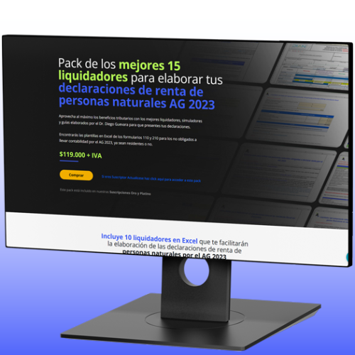 [Pack de Formatos] Top 15 de los mejores liquidadores para elaborar tus declaraciones de renta de personas naturales AG 2023
