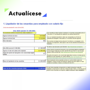 Liquidador de cesantías y sus intereses aplicado a 11 casos prácticos