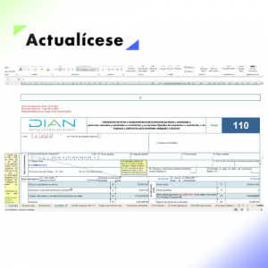 Liquidador en Excel del formulario 110 y el formato 2516: declaración de renta de personas jurídicas AG 2024