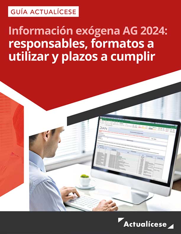 [Guía Actualícese] Información exógena AG 2024: responsables, formatos a utilizar y plazos a cumplir