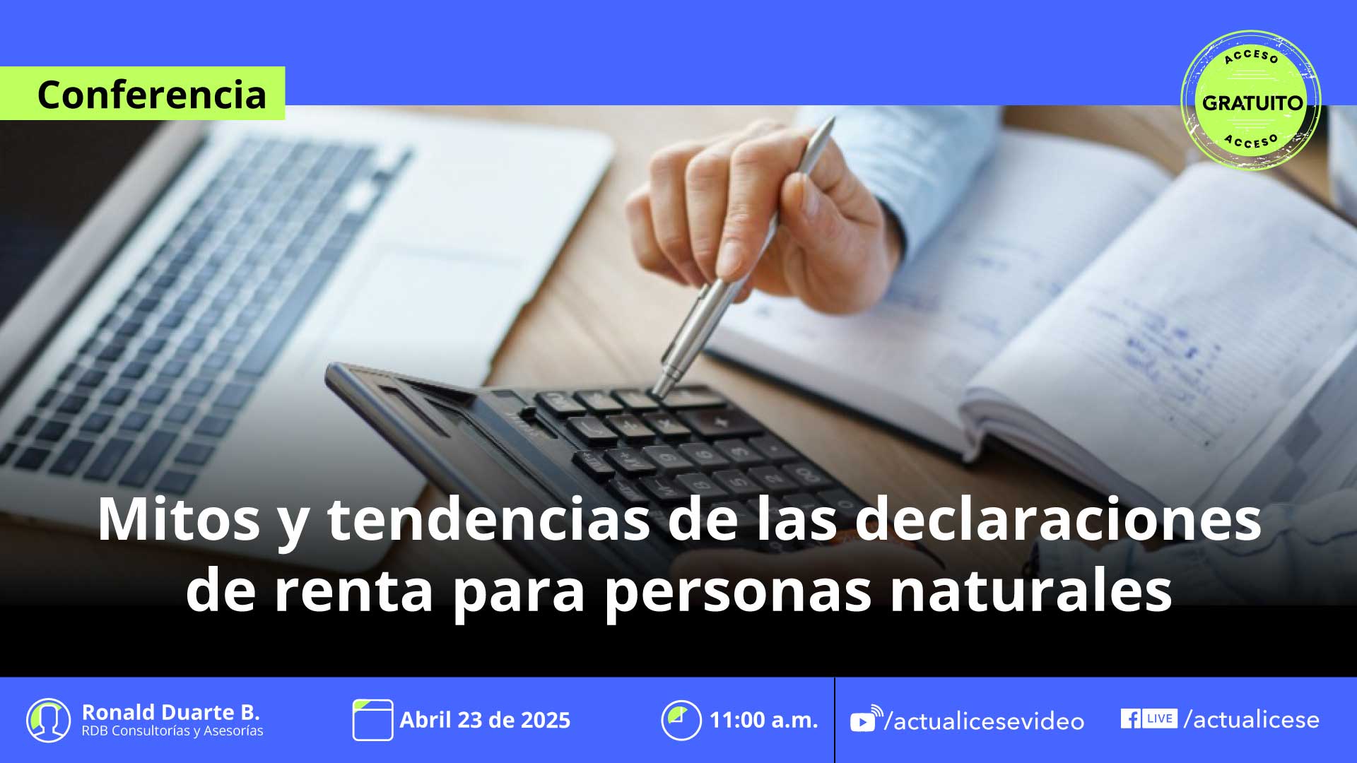 [Conferencia] Mitos y tendencias de la declaración de renta personas naturales