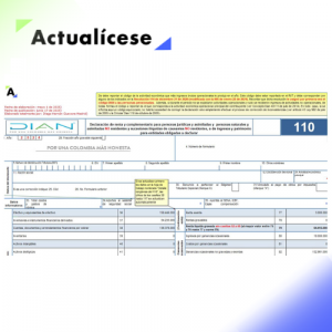 [Liquidador] Excel del formulario 110 para la declaración de renta de personas naturales no residentes que no llevan contabilidad AG 2024